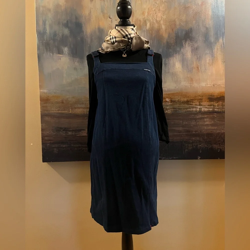 Vintage, Y2K maternity collection, fitted, stretch denim dress - Picture 16 of 16